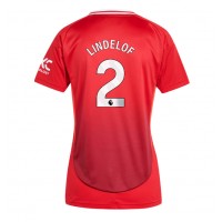 Billiga Manchester United Victor Lindelof #2 Hemma fotbollskläder Dam 2024-25 Kortärmad